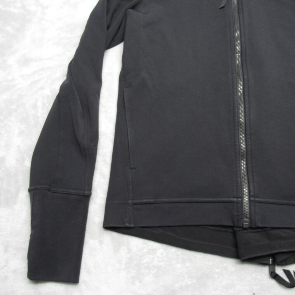 Lululemon City Trek Hoodie Womens 8 Black Pockets Hooded Back Zipper Wicking - Picture 7 of 13